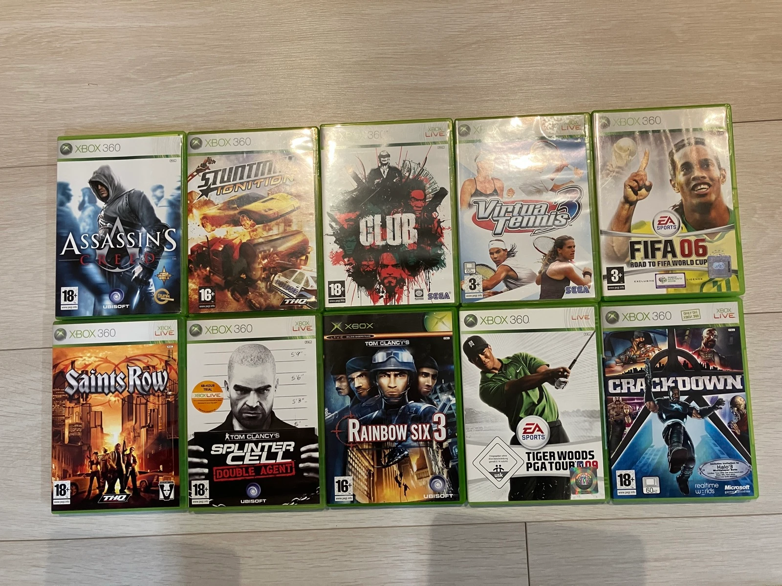 Pakket van 10 Xbox 360 spellen / games